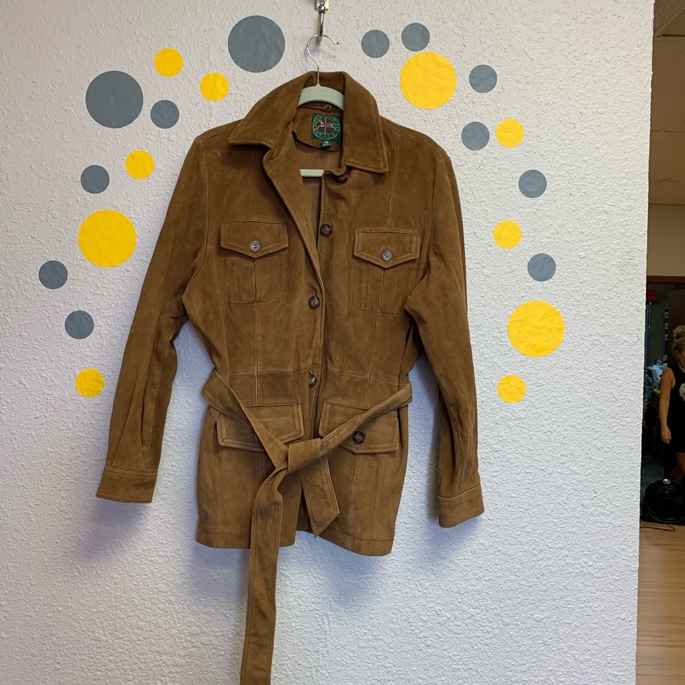 Harolds jacket brown size medium